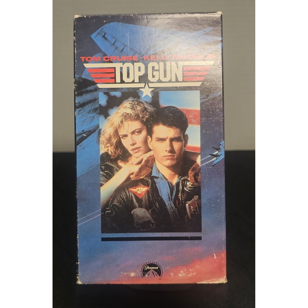Top Gun (VHS 1987) Tom Cruise Kelly McGillis Val Kilmer A Edwards‎